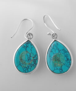 Silver Earring With Turquoise