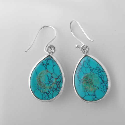 Silver Earring With Turquoise