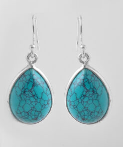 Silver Earring With Turquoise