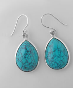 Silver Earring With Turquoise