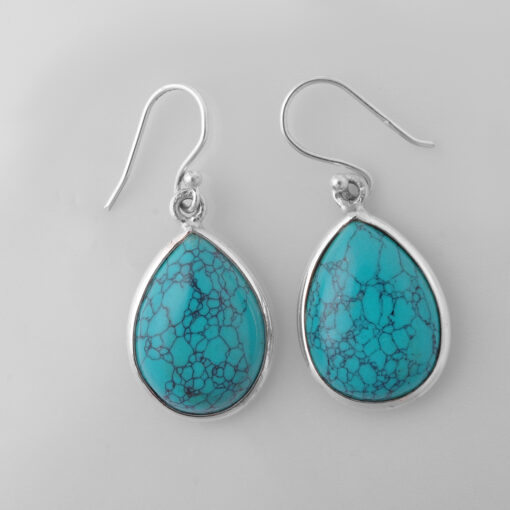 Silver Earring With Turquoise