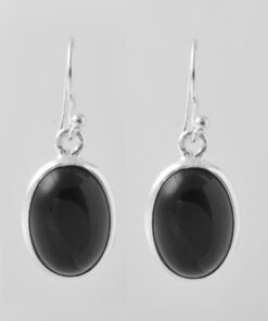 Silver Earring with Black onyx