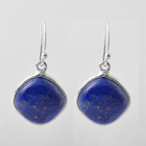  925 Sterling Silver Earring With Lapis