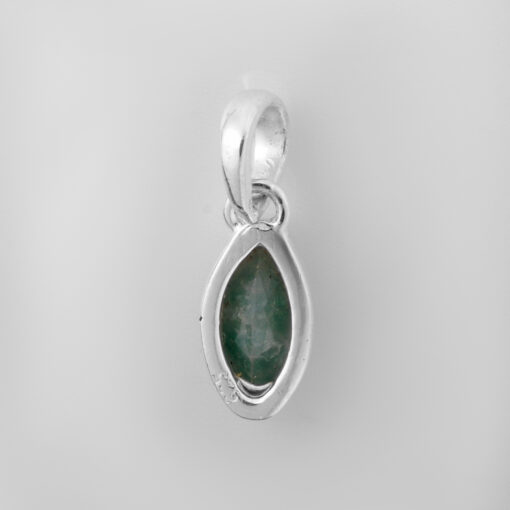 silver jewelry with Green onyx