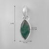 silver jewelry with Green onyx