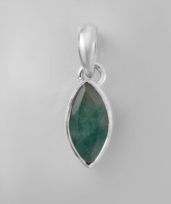 silver jewelry with Green onyx