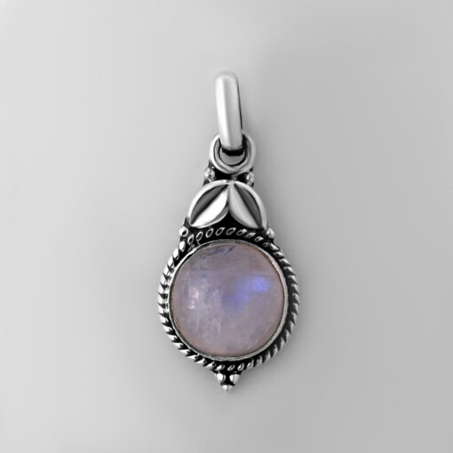 Pendant With Rainbow Moonstone