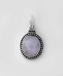 Pendant With Rainbow Moonstone