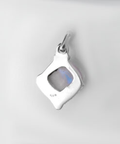 Pendant with rainbow moonstone