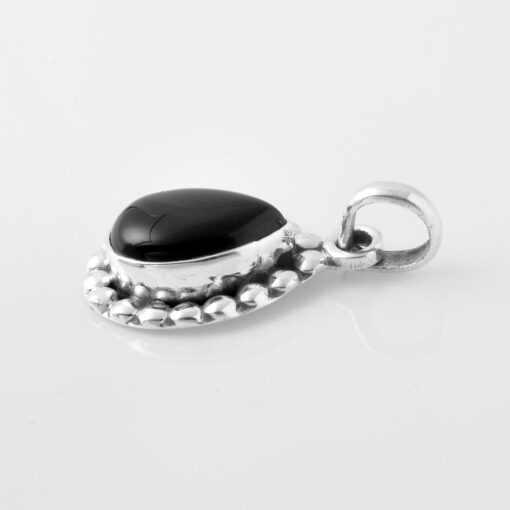 925 Sterling Silver Pendant With Black Spinal