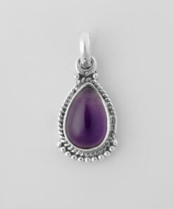 925 Sterling Silver Pendant With Amethyst