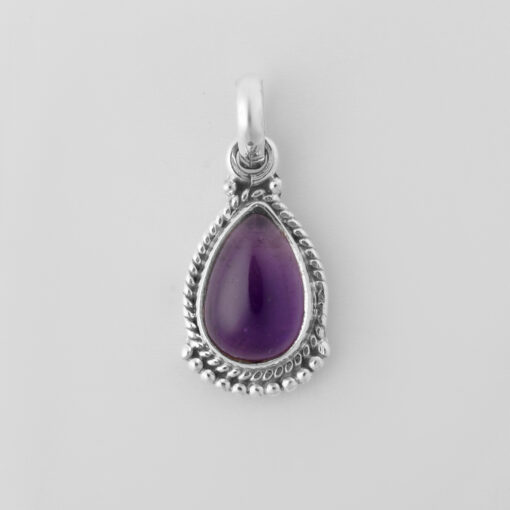 925 Sterling Silver Pendant With Amethyst