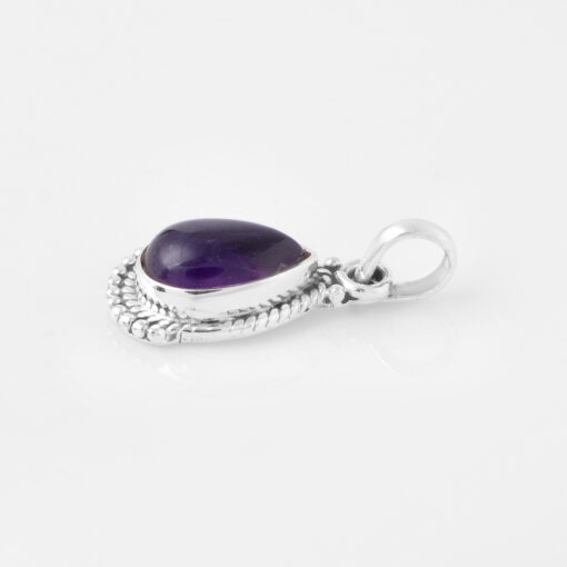 925 Sterling Silver Pendant With Amethyst
