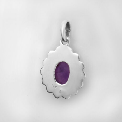 925 Sterling Silver Pendant With Amethyst