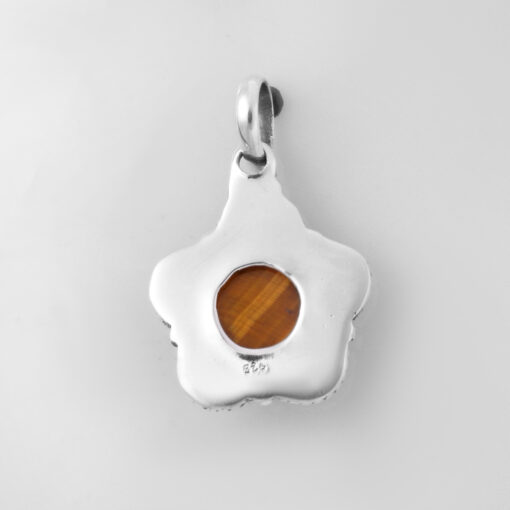 925 Sterling Silver Pendant With Tiger Eye