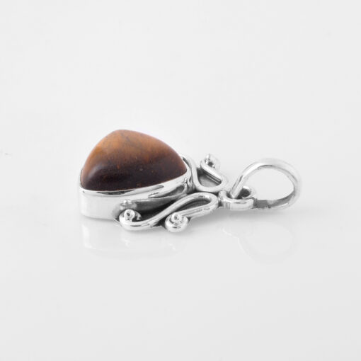 925 Sterling Silver Pendant With Tiger Eye