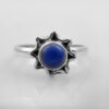 Silver Ring with Lapis stone