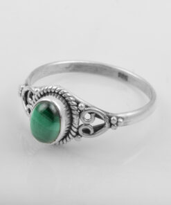 925 Sterling Silver Ring With Melakite