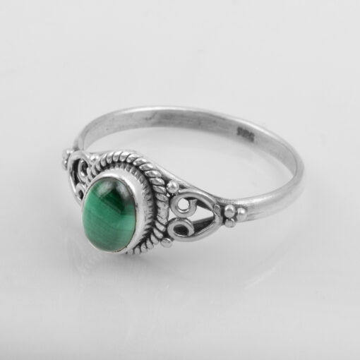 925 Sterling Silver Ring With Melakite