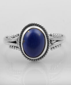 925 Sterling Silver Ring With Lapis