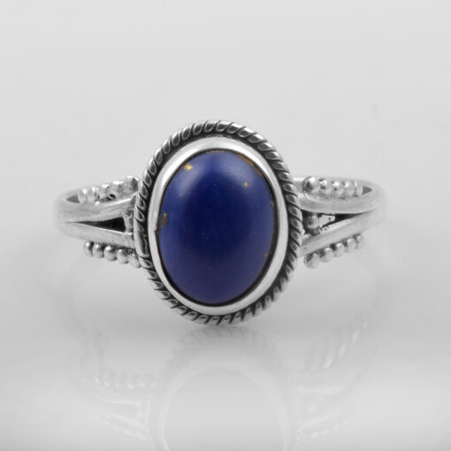 925 Sterling Silver Ring With Lapis