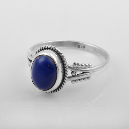 925 Sterling Silver Ring With Lapis