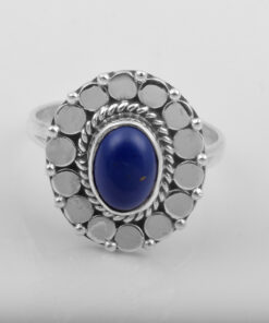 925 Sterling Silver Ring With Lapis