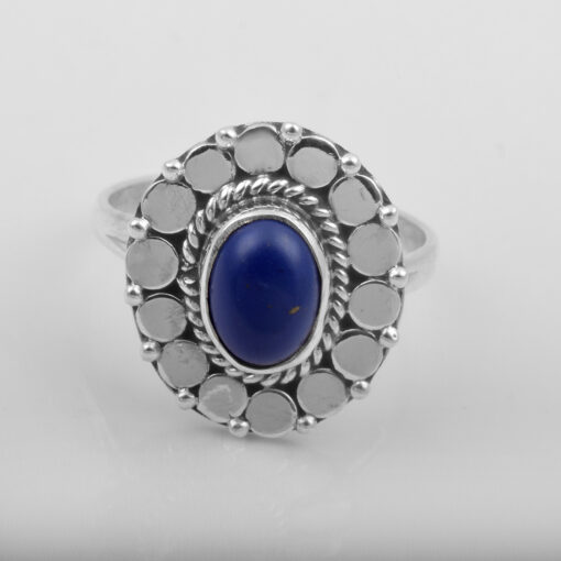 925 Sterling Silver Ring With Lapis