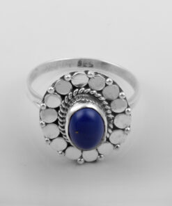 925 Sterling Silver Ring With Lapis