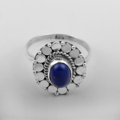 925 Sterling Silver Ring With Lapis